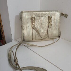 Tommy Hilfiger 100% Leather Gold Shoulder Bag